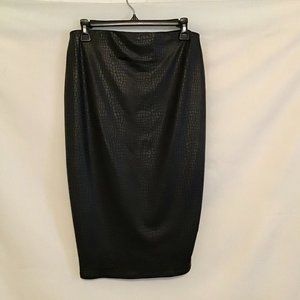 Bar III Faux Leather Snake Print Pencil Skirt